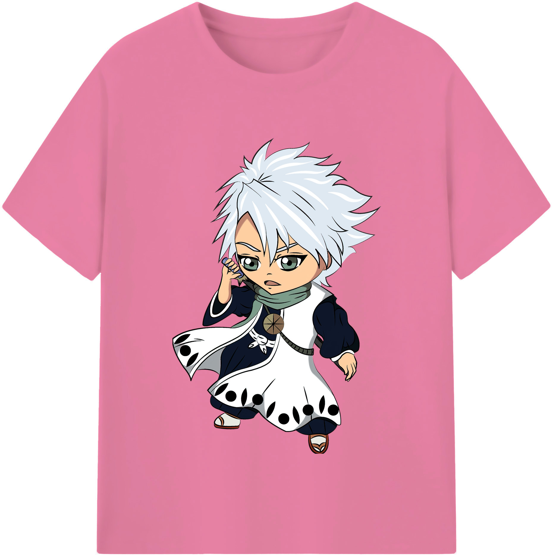 （画像用） ブリーチ 日番谷冬獅郎（ひつがや とうしろう） BLEACH Hitsugaya Toushirou 綿100％半袖Tシャツ（フロントプリント）